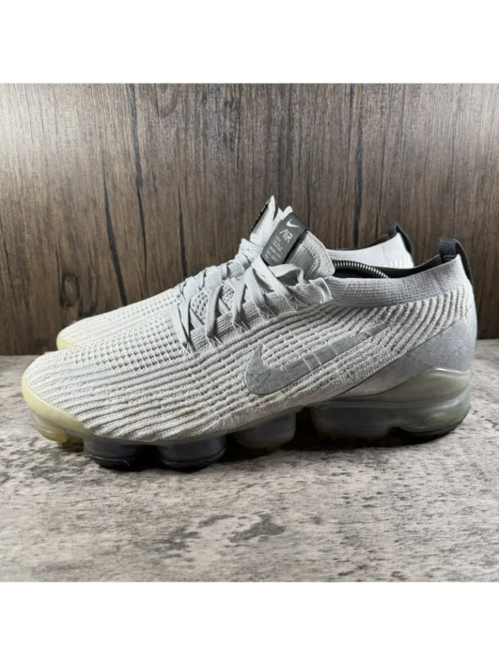 Nike Air VaporMax Flyknit 3 White Pure Platinum Shoes AJ6900-101 Men’s Size 13